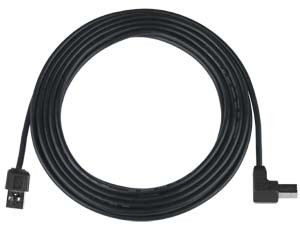 NTI usb2-ab-dra-2m-k USB 2.0 Down Angle Type A to Right Angle Type B Cable, Male to Male, 2 meters