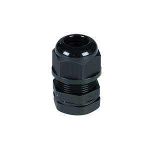 NTI glnd-wtp-p-14b Parallel Short Threaded Waterproof Cable Gland, G 1/2 " Thread, Black