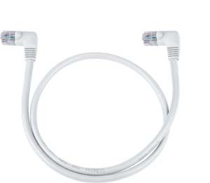 NTI cat5e-la-2-white CAT5e Left Angle Cable, White, 2 feet