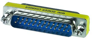 NTI db25-sl-mm DB25 Mini Gender Changer, Male to Male