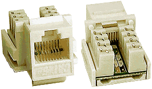 NTI jck-5e-v-ivory CAT5e Vertical Keystone Jack, Ivory