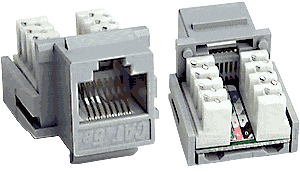 NTI jck-5e-v-gray CAT5e Vertical Keystone Jack, Gray