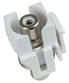 NTI ky-rca-w-ff White RCA Keystone Insert