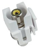 NTI ky-rca-y-ff Yellow RCA Keystone Insert