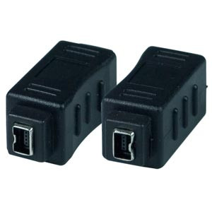 NTI 1394-4pf4pf 1394 FireWire 4 Pin Female to 4 Pin Female Gender Changer, Black