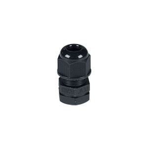NTI glnd-wtp-p-7-8b Parallel Short Threaded Waterproof Cable Gland, G 1/4 " Thread, Black