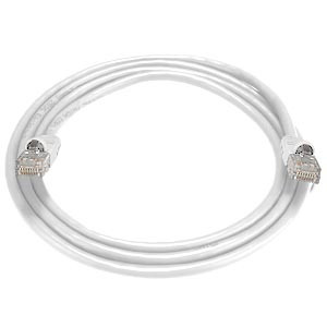 NTI cat6-2-white CAT6 Stranded Unshielded Cable, White, 2 feet
