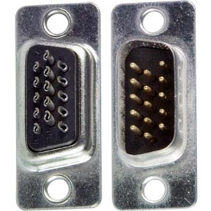 NTI 15hdm-sldr 15HD Male Solder Cup Connector