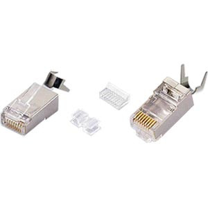 NTI 6-plg-stranded-sh-clp CAT6 Stranded Shielded RJ45 Plug with Cable Clip