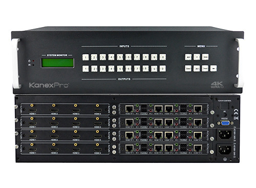 Kanex Pro  HDMMX1616-4K Pro 4K UHD 16x16Modular Matrix Switcher