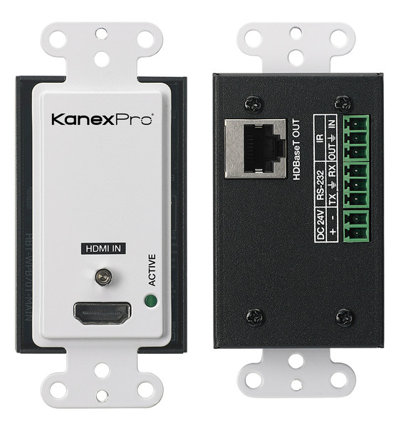Kanex Pro  WP-EXTHDBTKIT Single HDMI 2.0 Wallplate over HDBaseT 70M w/ IR & POC Receiver Set