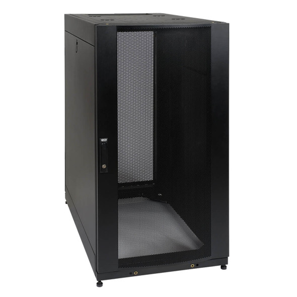 Tripp Lite SR25UB 25U Rack Enclosure Server Cabinet w Doors & Sides 3000lb Capacity