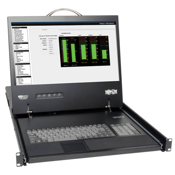 Tripp Lite B070-008-19 8-Port Rack VGA Console Cat5 KVM Switch 1U RM 19" Mon/Kybd/Tchpd