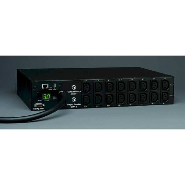 Tripp Lite PDUMH30HVNET PDU Switched 208V-240V 30A C13 16 Outlet L6-30P Horizontal 2URM