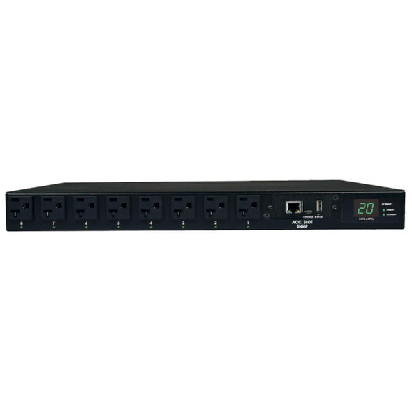 Tripp Lite PDUMH20ATNET PDU Switched ATS 120V 20A 5-15/20R 16 Outlet L5-20P Horizontal