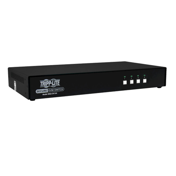 Tripp Lite B002-DV1A4 Secure KVM Switch 4-Port DVI + Audio NIAP PP3.0 Certified DVI-I