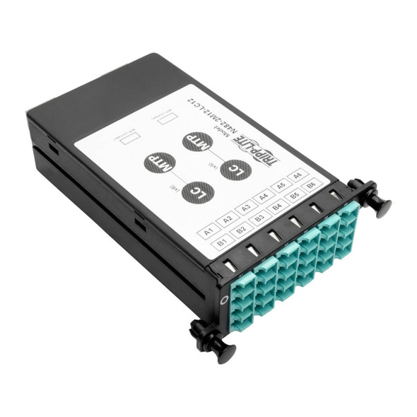 Tripp Lite N482-2M12-LC12 12-Fiber Patch Panel 2 MTP/MPO to 12 LC 10Gb Breakout Cassette