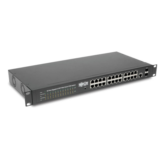 Tripp Lite NGS24C2POE 24-Port Gigabit Ethernet Switch L2 Managed w/PoE 10/100/1000Mbps