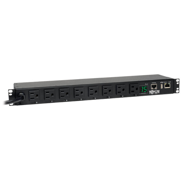 Tripp Lite PDUMH15NET2LX PDU Switched 120V 1.4kW 15A 8 5-15R 5-15P LX Interface 1URM TAA