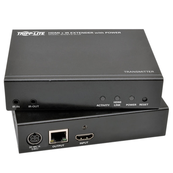 Tripp Lite BHDBT-K-PI-LR HDBaseT HDMI Over Cat5/6/6a Extender Kit Power/IR 4Kx2K UHD 100M
