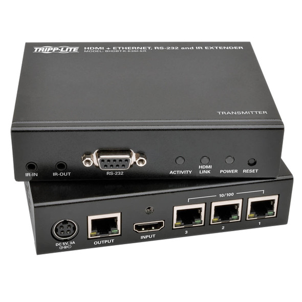 Tripp Lite BHDBT-K-E3SI-ER HDBaseT HDMI Over Cat5/6/6a Extender Kit Ethernet/Serial/IR 150M