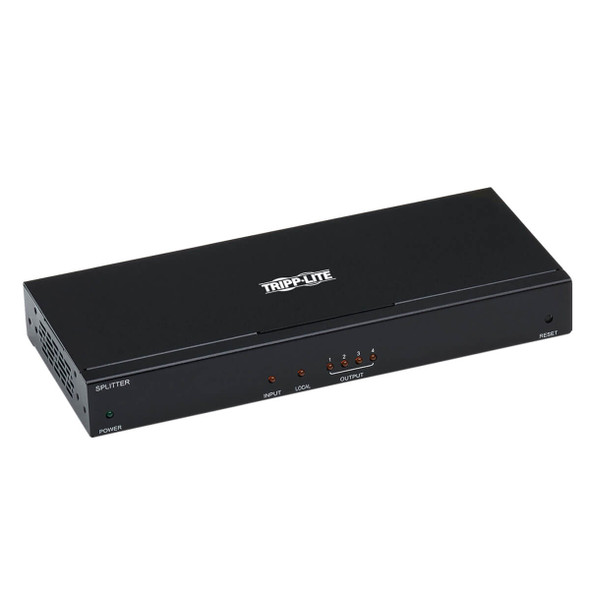 Tripp Lite B127P-004-H HDMI Over Cat6 Extender Splitter 4-Port w/ PoC 4K@60Hz 4:4:4 TAA