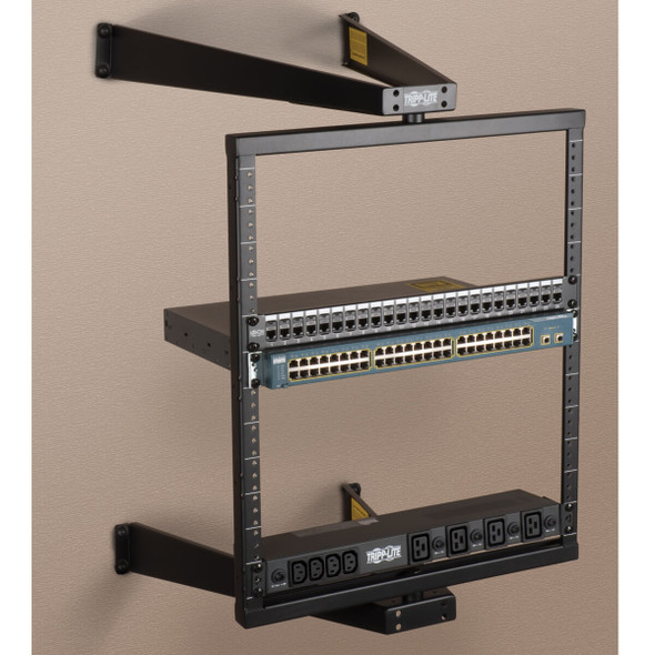 Tripp Lite SRWO12US 12U Wall Mount Pivoting Open Frame Rack Cabinet Wallmount Hinged