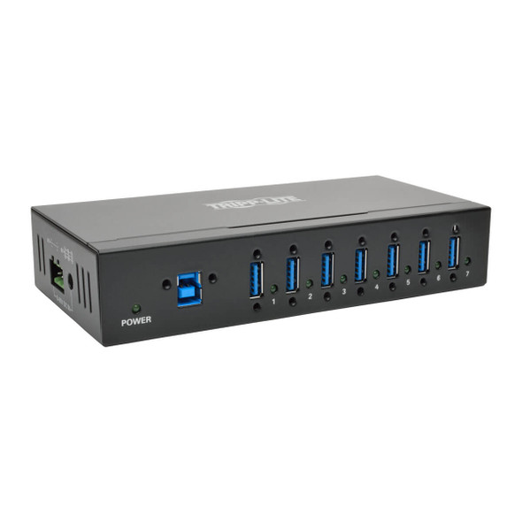Tripp Lite U360-007-IND 7-Port Industrial USB 3.0 SuperSpeed Hub 15KV ESD Immunity Metal