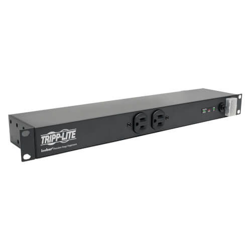 Tripp Lite IBR12 Isobar Surge Protector Rackmount 12 Outlet 15ft Cord Metal 1URM
