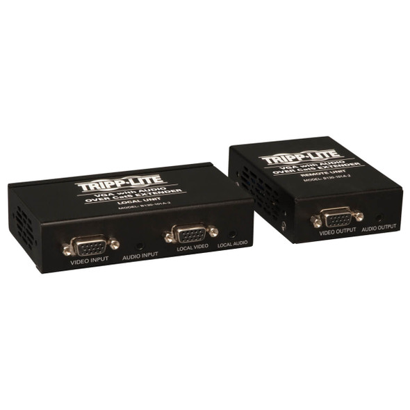 Tripp Lite B130-101A-2 VGA & Audio over Cat5 Extender Kit Transmitter Receiver TAA GSA