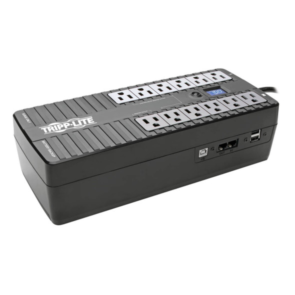 Tripp Lite ECO900LCDU2 900VA 480W UPS Eco Green Desktop Battery Back Up 120V USB