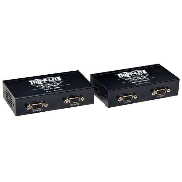 Tripp Lite B130-202 VGA over Cat5 Cat6 Monitor Extender 2 Local 2 Remote EDID 60Hz