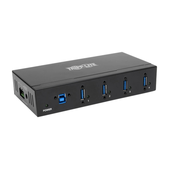 Tripp Lite U360-004-IND 4-Port Industrial USB 3.0 SuperSpeed Hub 15KV ESD Immunity Metal