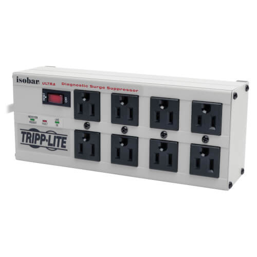 Tripp Lite ISOBAR8 ULTRA Isobar Surge Protector Metal 8 Outlet 12ft Cord 3840 Joule