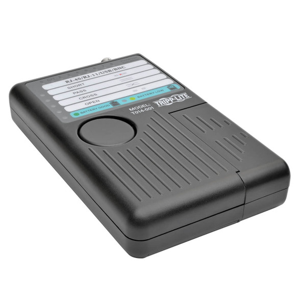 Tripp Lite T014-001 Network Cable Continuity Tester Cat5/Cat6/6a RJ11 RJ45 USB BNC