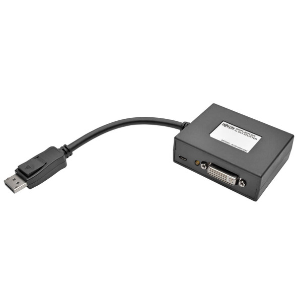Tripp Lite B157-002-DVI 2-Port DisplayPort to DVI Splitter 1080p 1920 x 1080 60Hz
