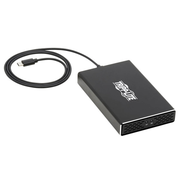 Tripp Lite U457-2M2-SATAG2 USB C to Dual M.2 SATA SSD/HDD Enclosure Adapter USB 3.1 Gen 2
