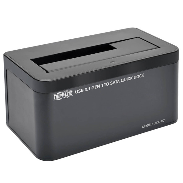 Tripp Lite U439-001 USB 3.1 Gen 1 SATA Hard Drive Quick Dock 2.5in & 3.5in HDD SSD