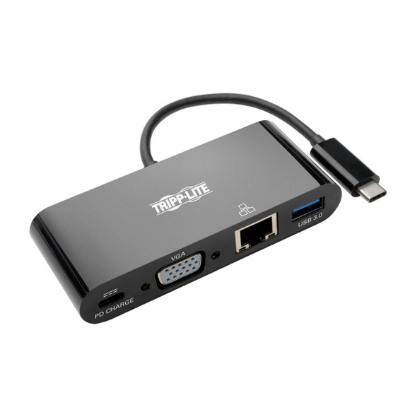 Tripp Lite U444-06N-VGUB-C USB C to VGA Multiport Adapter Dock USB Type C to VGA Black