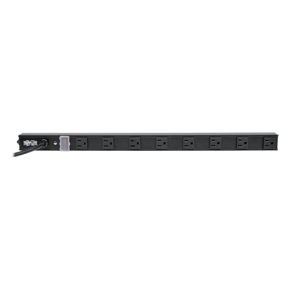 Tripp Lite PS2408B 8 Outlet Power Strip 5-15R 15' Cord Vertical 5-15P 24" Black
