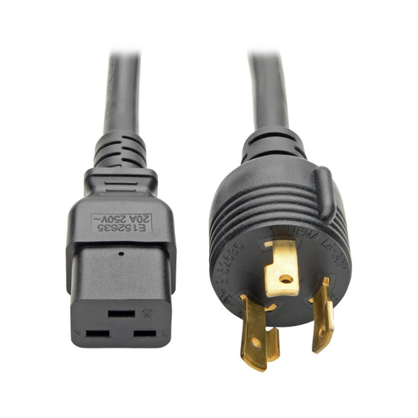 Tripp Lite P040-012-P30 Heavy Duty Power Cord 20A 12AWG C19 to L6-30P 12' 12ft