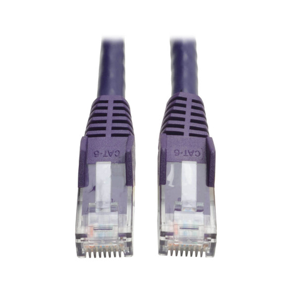 Tripp Lite N201-150-PU 150ft Cat6 Gigabit Snagless Molded Patch Cable RJ45 Purple 150'