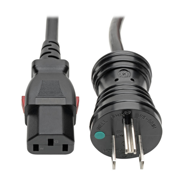 Tripp Lite P006-L25-HG15 Power Cord Hospital Medical 5-15P to Locking C13 M/F 10A 25ft