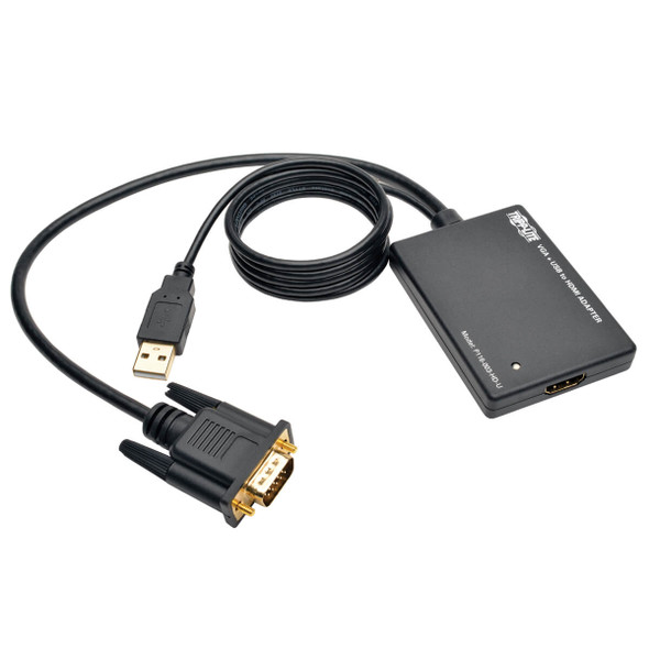 Tripp Lite P116-003-HD-U Component VGA to HDMI Converter Adapter w USB Audio Power 1080p