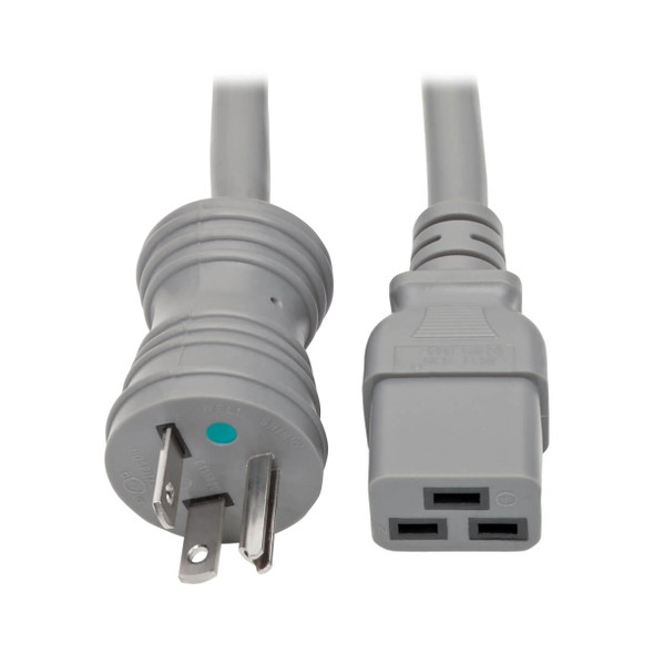 Tripp Lite P049-006-GY-HG Hospital Medical Power Cord 20A 12AWG 5-20P to C19 125V 6ft 6'