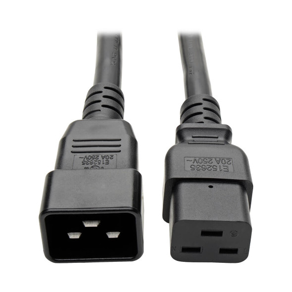 Tripp Lite P036-006-2C19 6ft AC Power Splitter Cable 12AWG 20A 100V-250V C20 to 2x C19 6'