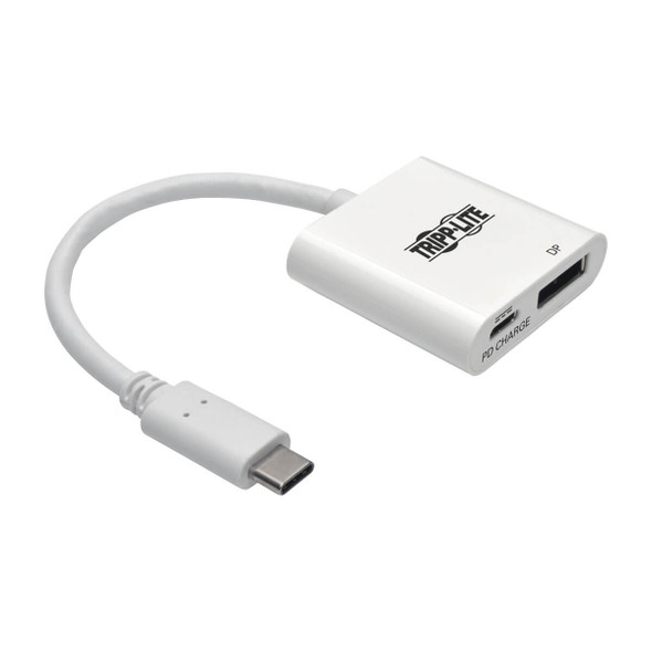 Tripp Lite U444-06N-DP-C USB C to DisplayPort Video 4K 60Hz Adapter M/F w PD Charging 6in