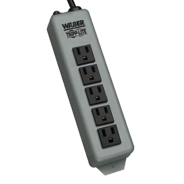 Tripp Lite 602-15 Waber Power Strip Metal 5-15R 5 Outlet 5-15P 15ft Cord