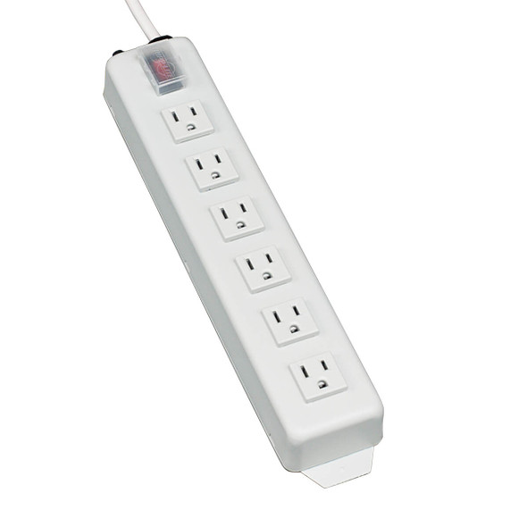 Tripp Lite TLM606NC Power Strip 120V 5-15R 6 Outlet Metal 6ft Cord 5-15P