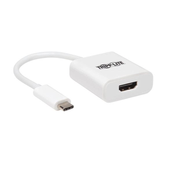 Tripp Lite U444-06N-HDR-W USB C to HDMI Adapter Converter 4K @ 60Hz HDR M/F USB 3.1 White